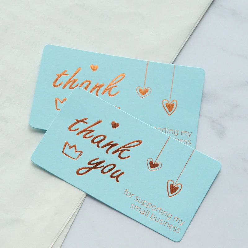 Customized Personality Logo Thank You Cards With Envelopes And Stickers