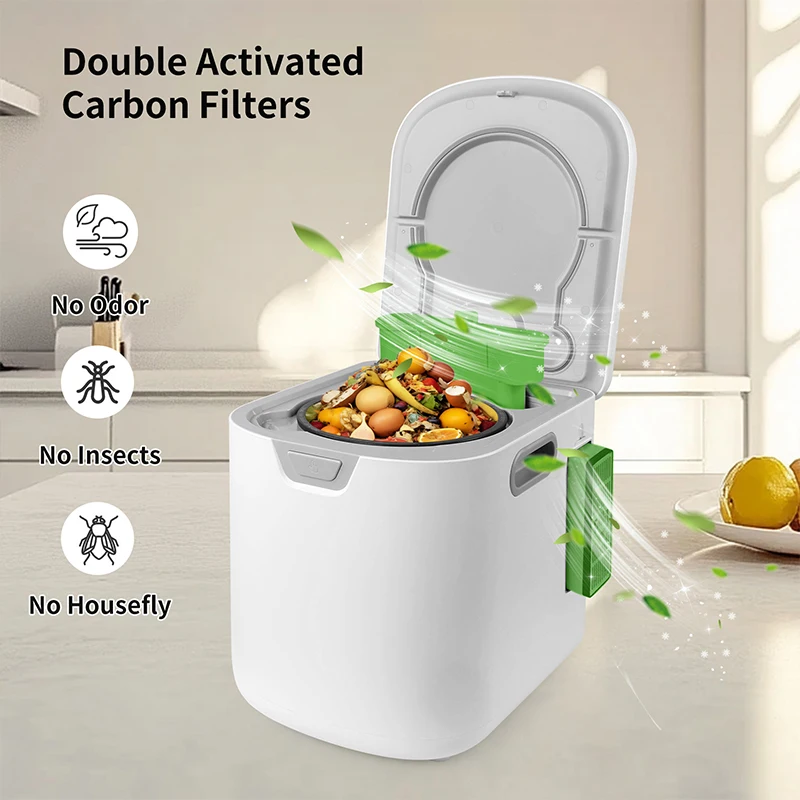 Description Picture 3 of itemLatest Fully Automatic Kitchen Organic Food Waste Ingredient Recycling Composter Smart Home Electric Food Waste Composter
