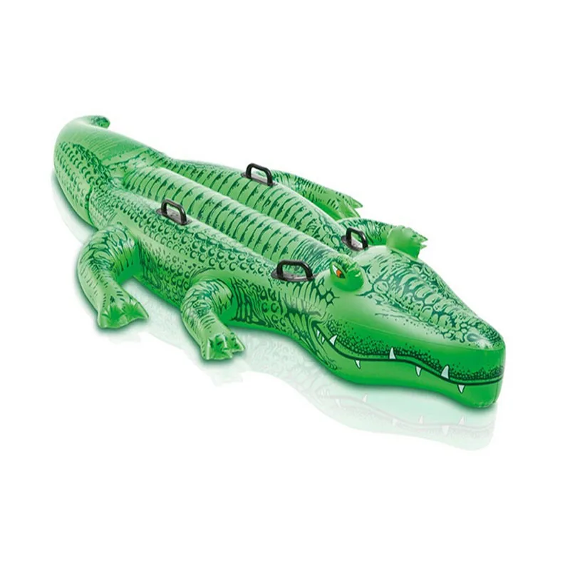 Kids Water Crocodile Pool Floats Huge Size Inflatable Alligator Raft