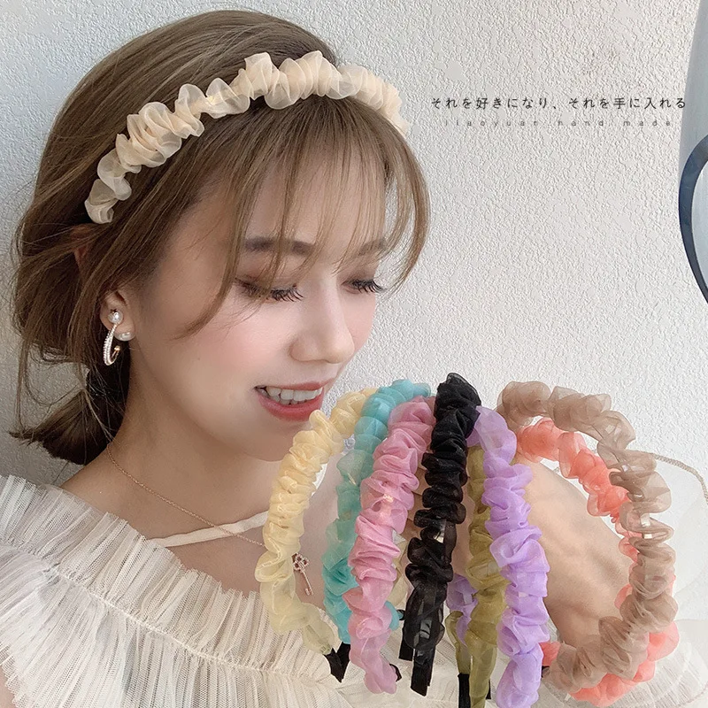 New Design Korean Fairy Yarn Hair Band Simple Headband Hairpin Accessory -  Buy Headbands For Women,Headband Baby Girl,Flower Headbands Product on  