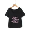 Camiseta de manga corta negra Night Sky