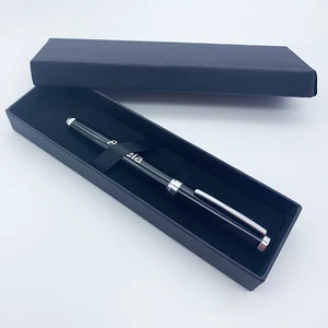 Promotion Heavy Luxury Business Gift Metal Roller Pen With Custom logo Office Supplies Metal Ballpoint Roller Pen Set With Box
