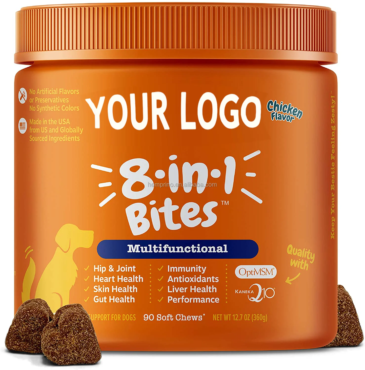 Multifunctional Dog Supplements for Dogs Omega369 Fish Oil with Antioxidants and Vitamins for Skin Heart Health