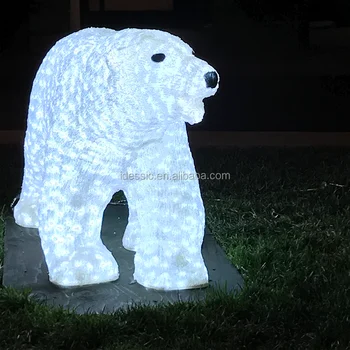 acrylic led polar bear