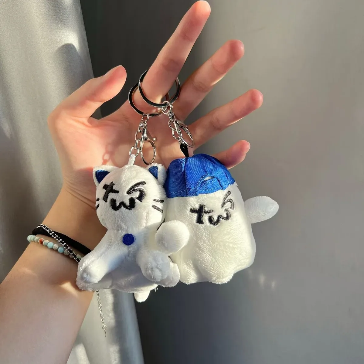 HANJIN SHINYU Kpop TWS Cute Toast Cat Doll Hat Ghost Idol Cartoon