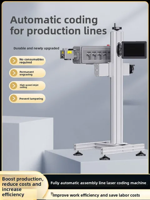 Line Alternating Current Driven Laser Inkjet Printer Marking Including Expiration Dates for In-Flight Food Packaging Boxes 5