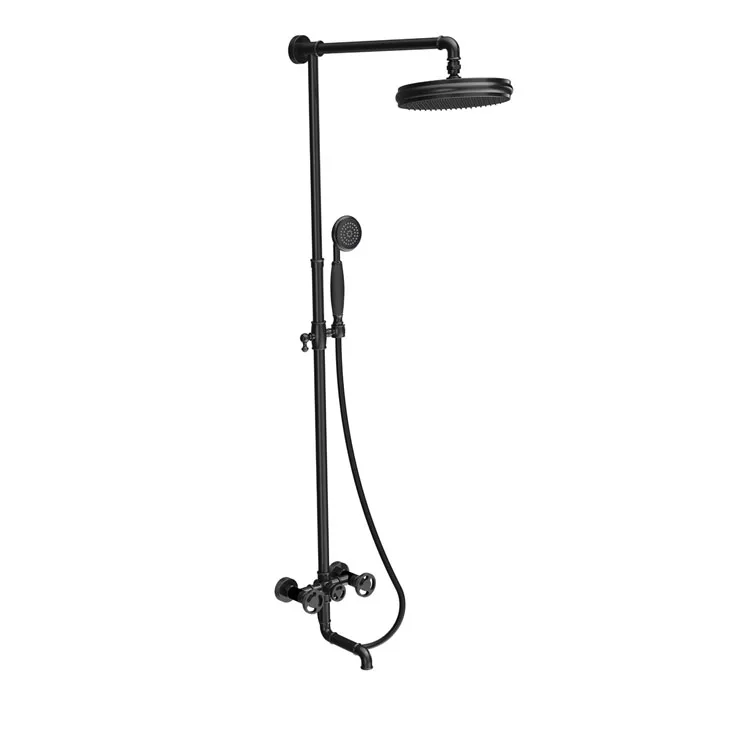 Industrial Style Black Shower Faucet