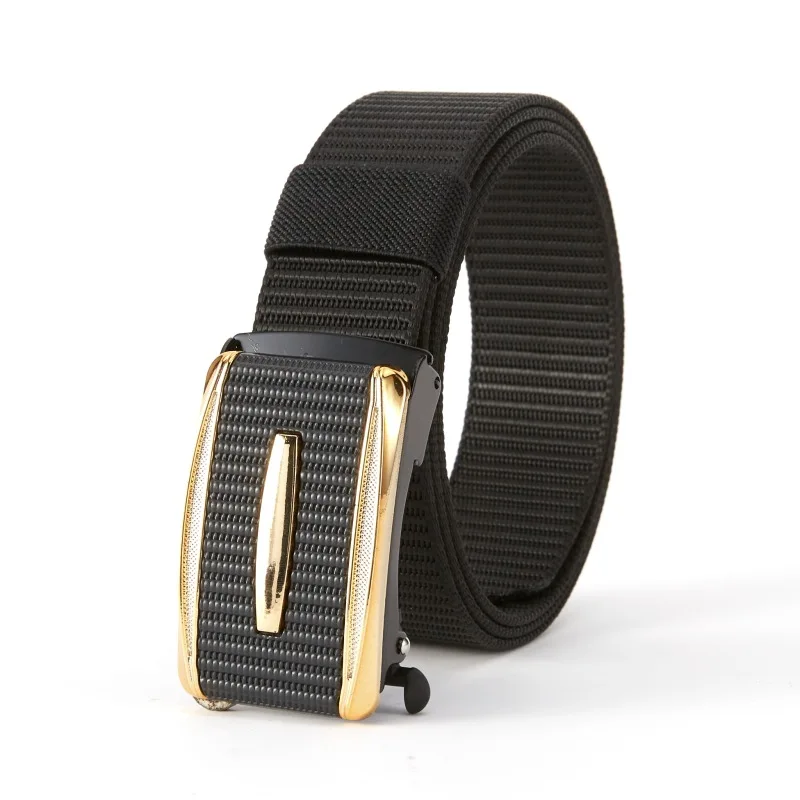 Custom High Quality canvas Strap Automatic Buckle Nylon Belt Male Tactical Waist Belt Men Canvas Fabric Belts