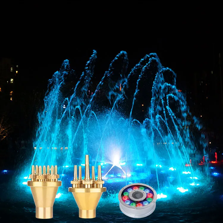 Modern Stainless Steel Water Fountain Nozzle for Garden Straight Jumping Jet with Music & Dancing for Collecting