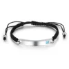 1014-color plata brillante estilo hombre
