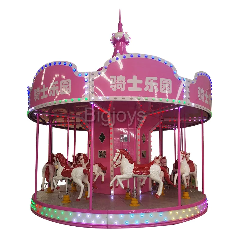 Kids Love Pink 16 Seats Merry Go Round Carousel Rides for Sale