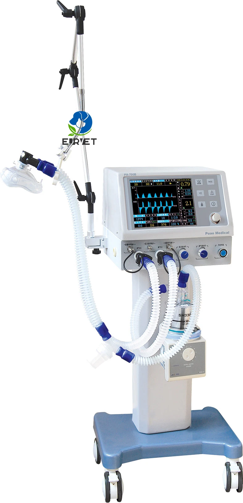 EUR PET Medical Veterinary Equipments Amoul T6 Ventilators for Icu Luxury Veterinary Ventilators Machine for Hospital