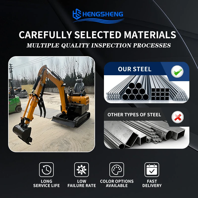 CE/EU/EPA Hot Sale 2-ton Small Excavator Kubota Engine Bucket Capacity 0.04m ³ Power 19KW Mini Excavator Trenching Professional