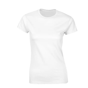 Plain Tshirt Slim Fit Women Private Label Tshirts Woman Bulk White Tshirts