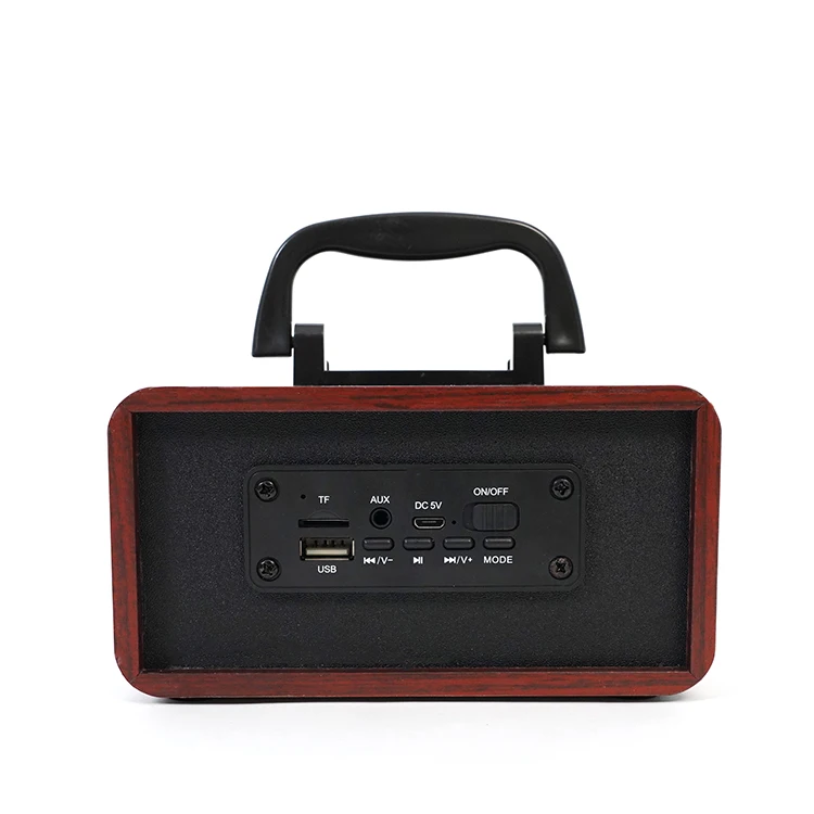 Top Sales Wooden Portable Bluetooth Speaker Waterproof Wireless WIFI Sound Quality