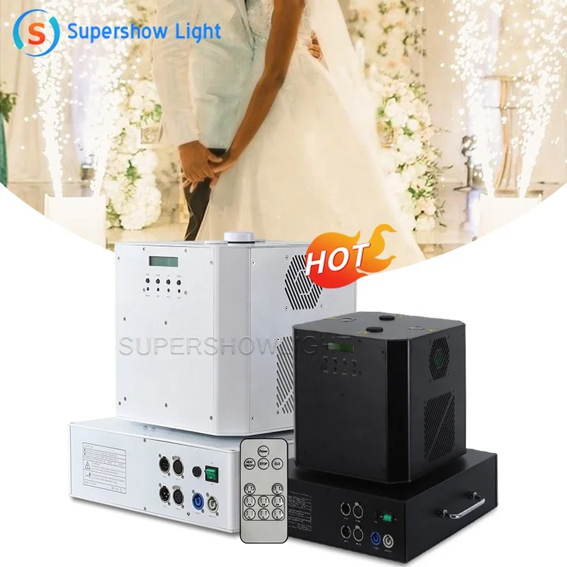 1300w Cold Spark Fountain Rotating Cold Fire Machine Spin Spark Machine for Wedding Spark Effect Rotatable Cold Sparkler Machine