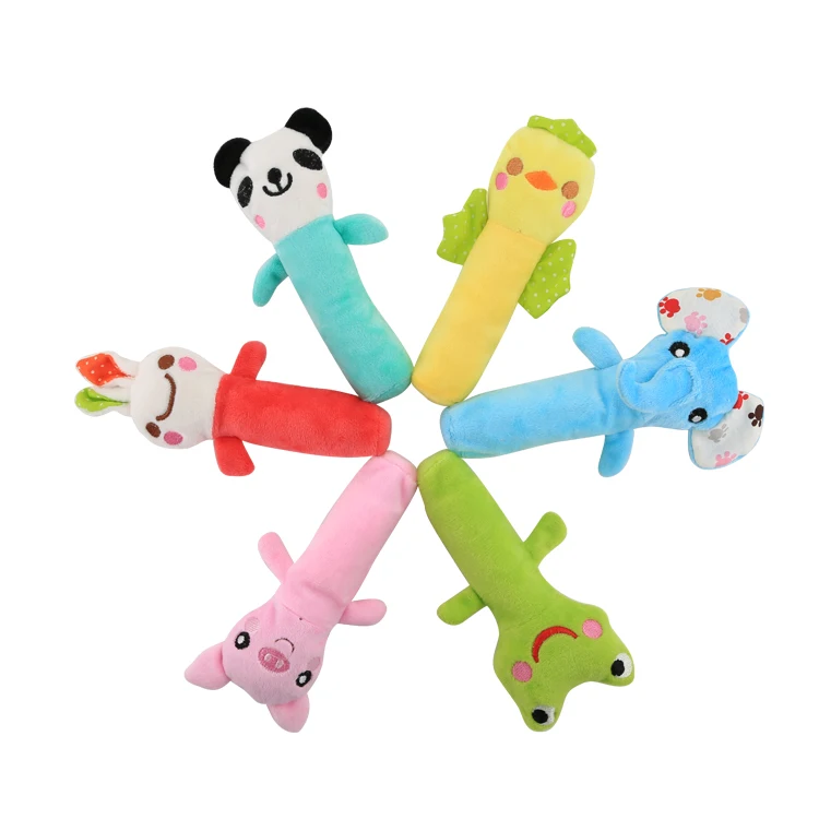 Горячая Распродажа, милая мультяшная мягкая игрушка-Зверюшка, мягкая плюшевая детская погремушка