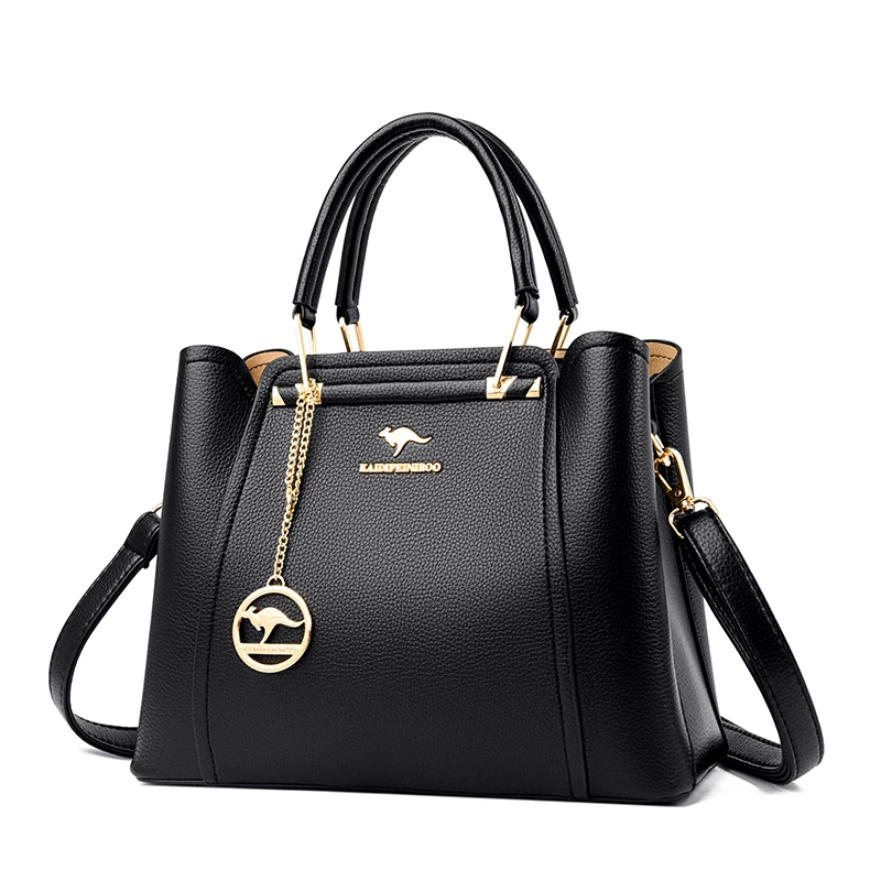 Hot Sale Soft Leather Handbags Luxury Designer 3 Layers Shoulder Bags ...