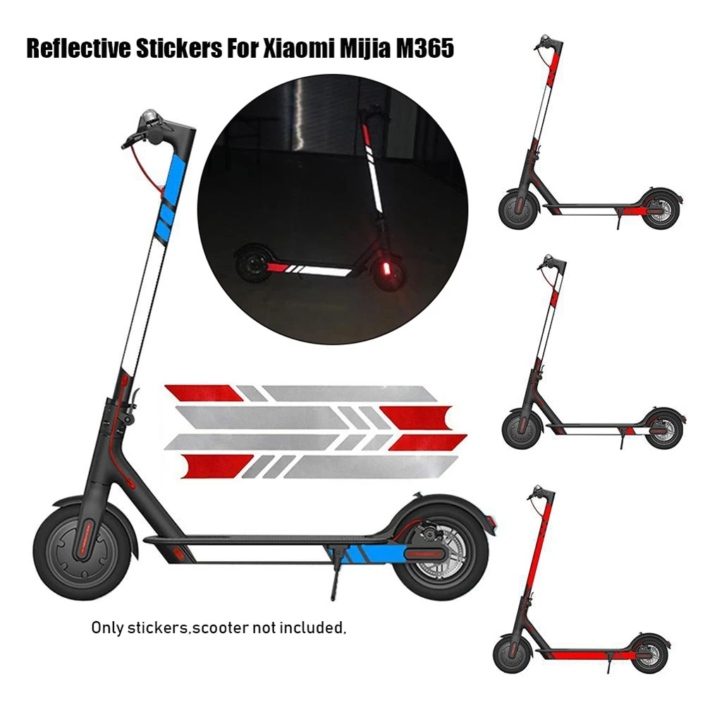 Superbsail High Quality Reflective Styling Stickers For M365 Electric Scooter Night Safety Skateboard Accessories supplier