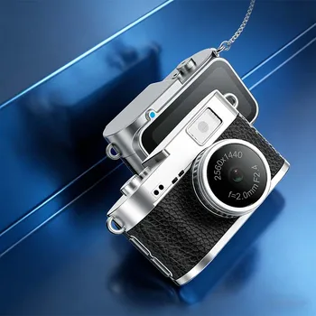 S160 Retro Mini Photo Camera Screen Indoor Outdoor 1440P HD Portable Small Camera Video Recorder Kids Pocket Projection MP3