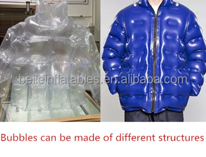Source Hot sale PVC transparent inflatable jacket for adult on m.