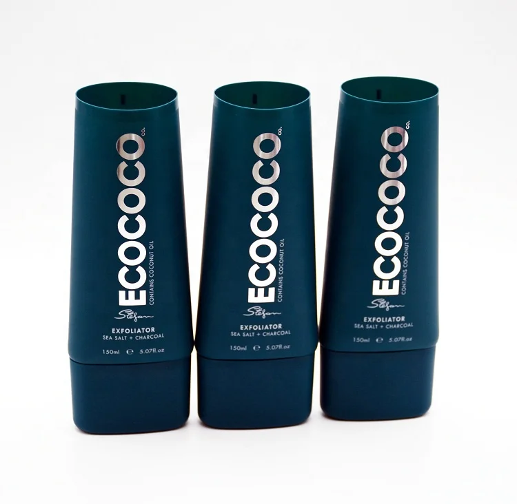 100% Sustainable Eco-Friendly Flat Oval Sugar Cane Sugarcane Resin Tube Cosmetic Packaging for Hand Cream Body Lotion