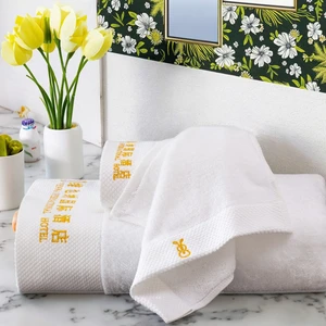 Brand New High Quality 5 Star Luxury Hotel Solid Color Woven Bathroom Towels Set 100% Cotton 32*32 Face Towel