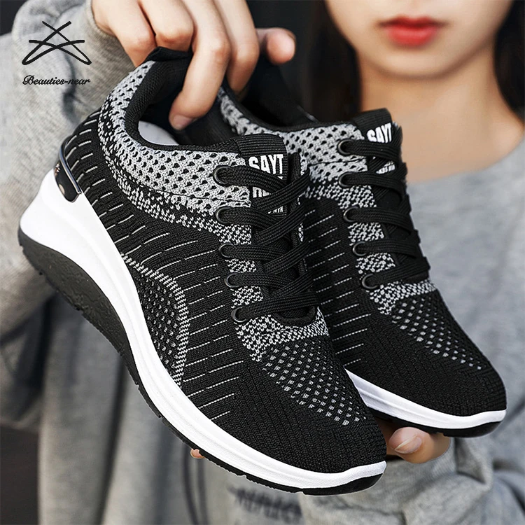 Nouveau Femmes sneaker lacets sport Chaussures Chaussures de course taille 36-41 