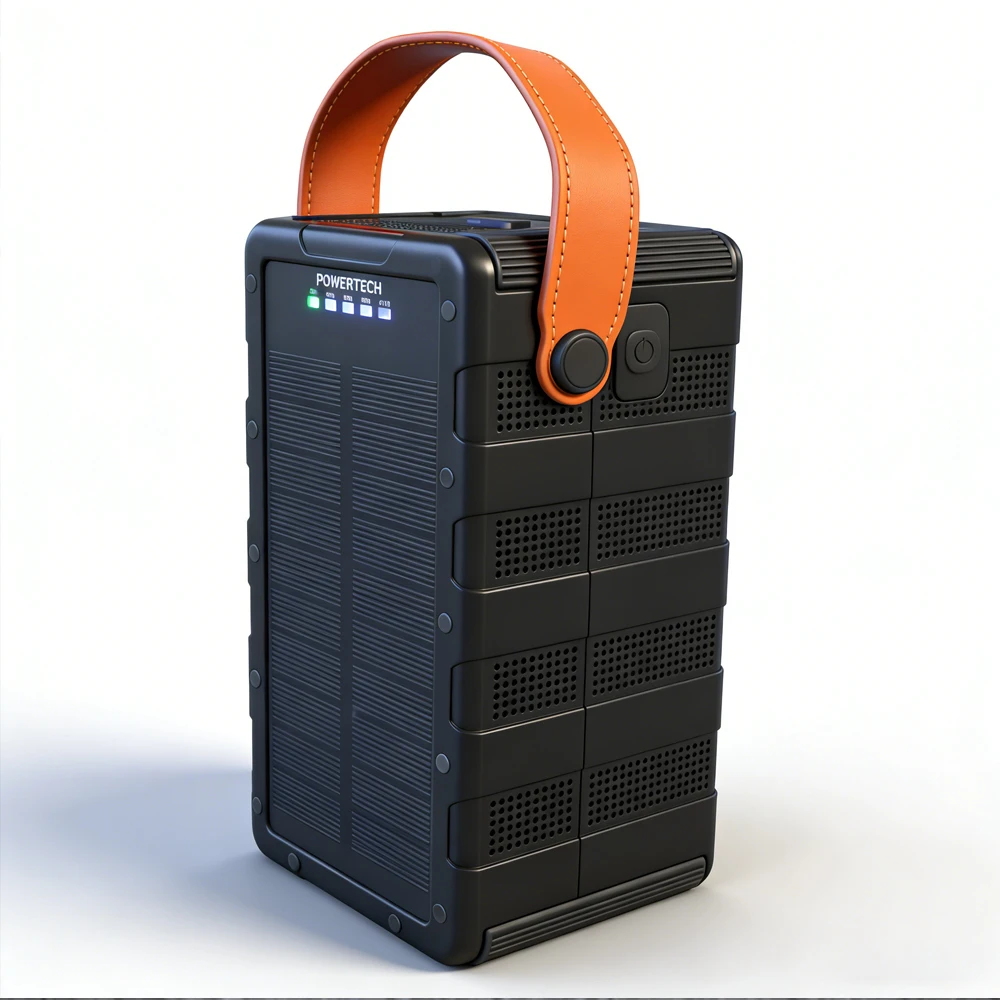 Durable IP67 Waterproof Solar Power Bank 80000mAh Multi-port USB-C Power Bank 22.5W Fast Charging Portable Lanyard SP6780