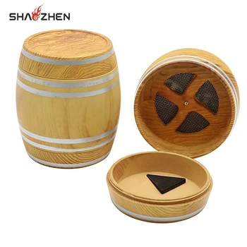 Hot Selling 63mm Wholesale Luxury Zinc Alloy Cigarette Grinder with 3 Layers Waist Drum Tobacco Grinder