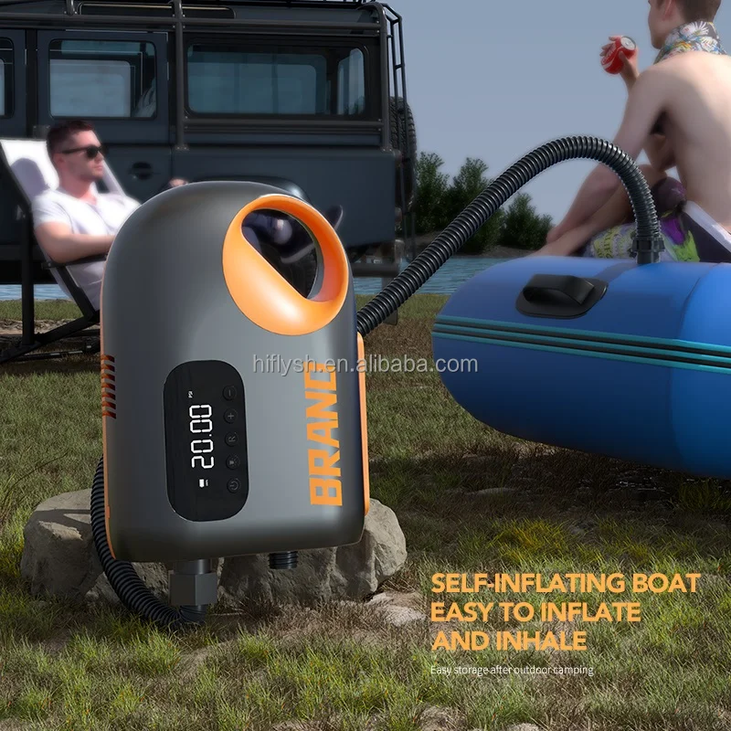 Hf8666 Factory High Pressure Electric Paddle Board Rechargeable Sup Air Pump Digital Portable