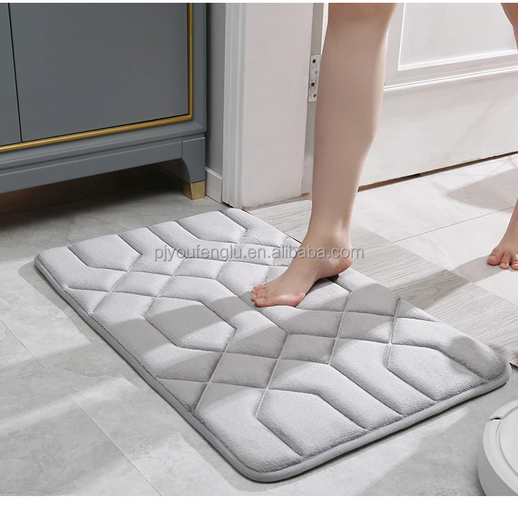 Hot Selling Custom Absorbent Bath Matnon Slip Floor Matbedroom Kitchen Floor Mat