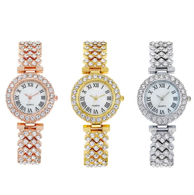 Diamond Steel Strap Quartz Watch Bracelet Necklace Set at Rs 930  Set in  Kochi
