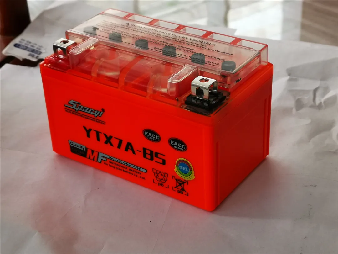 Оптовая продажа аксессуары для мотоциклов KAZUKI YTX7ABS с длительным сроком службы батарея мотоцикла 12 В 4 Ач