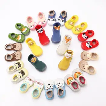 Wholesale Baby Walking Shoes Soft Soled Anti Slip Breathable Prewalker Baby Socks Floor Learn to Walk Toddler Socks Shoes