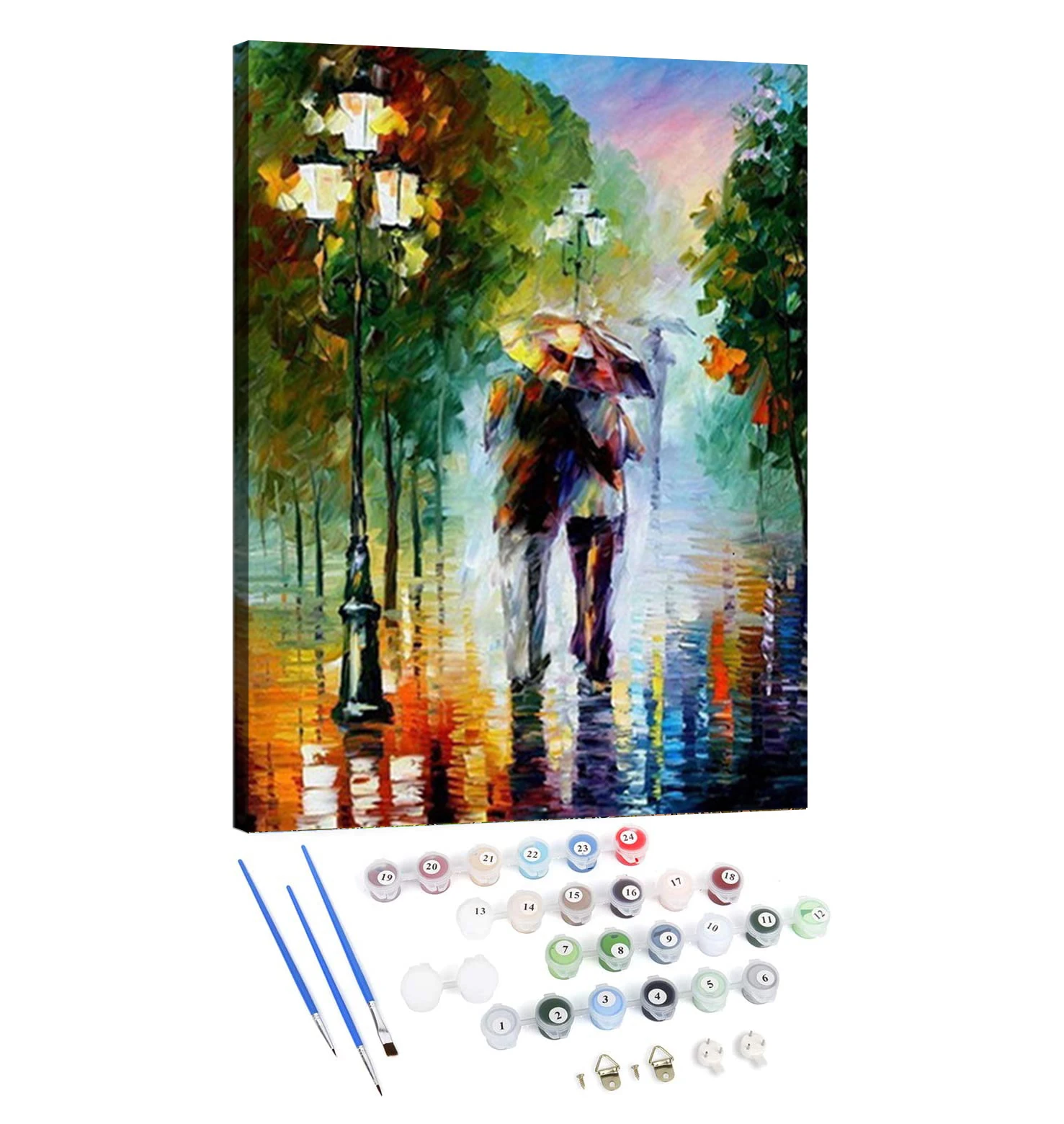 Venta al por mayor DIY 40x50cm kit de pintura por número para adultos arte mural diy personalizado por números