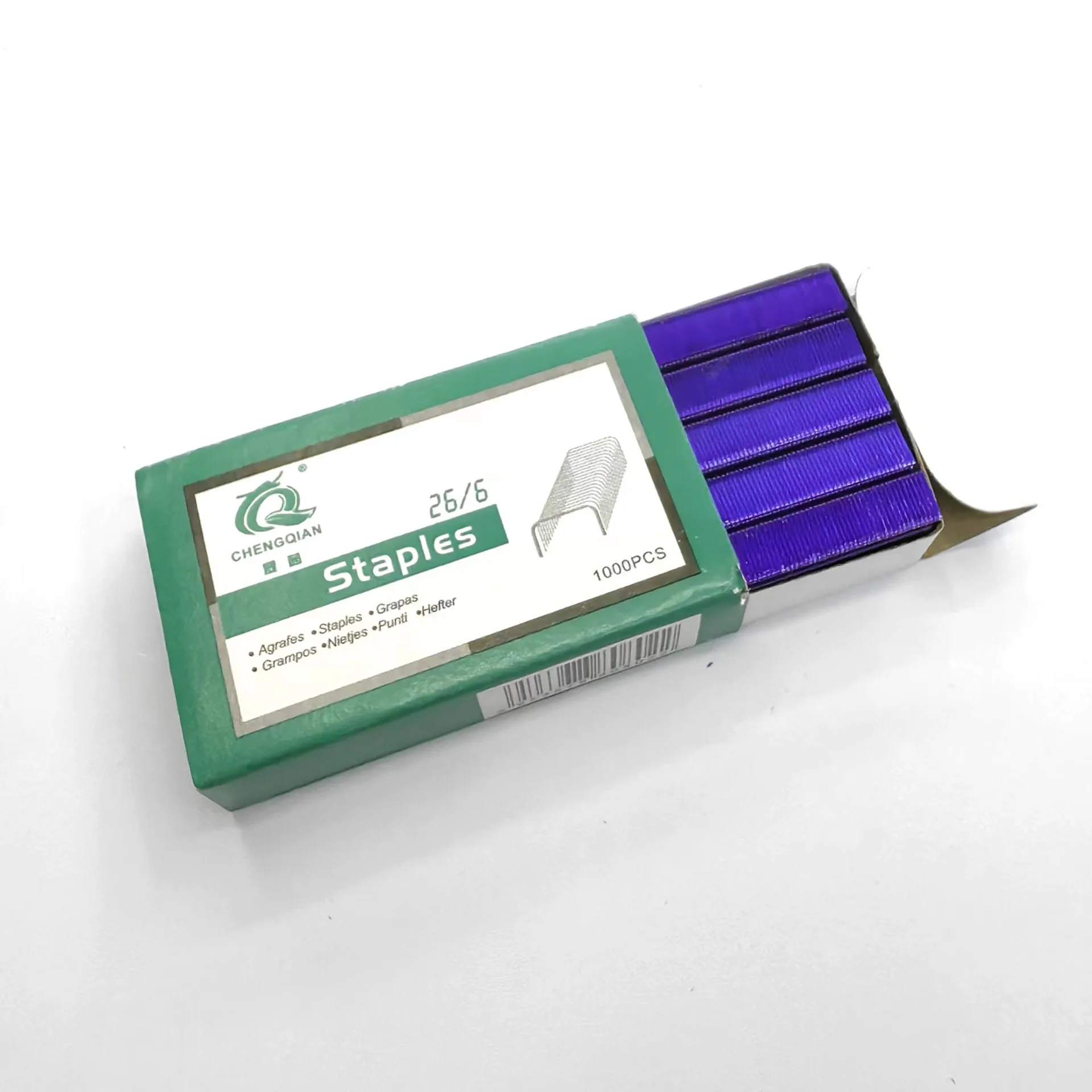 HotOffice Stapler Staples Colorful Manual Stapler Refill 26/6 12mm Width #12 Staples 950/Box Rose Gold Black Blue Purple Staples
