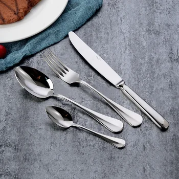 Sustainable Stainless Steel Flatware Dinnerware Set Includes Dinner Knife Tea Spoon Mirror Polished Fork Bulk Stock Attractive