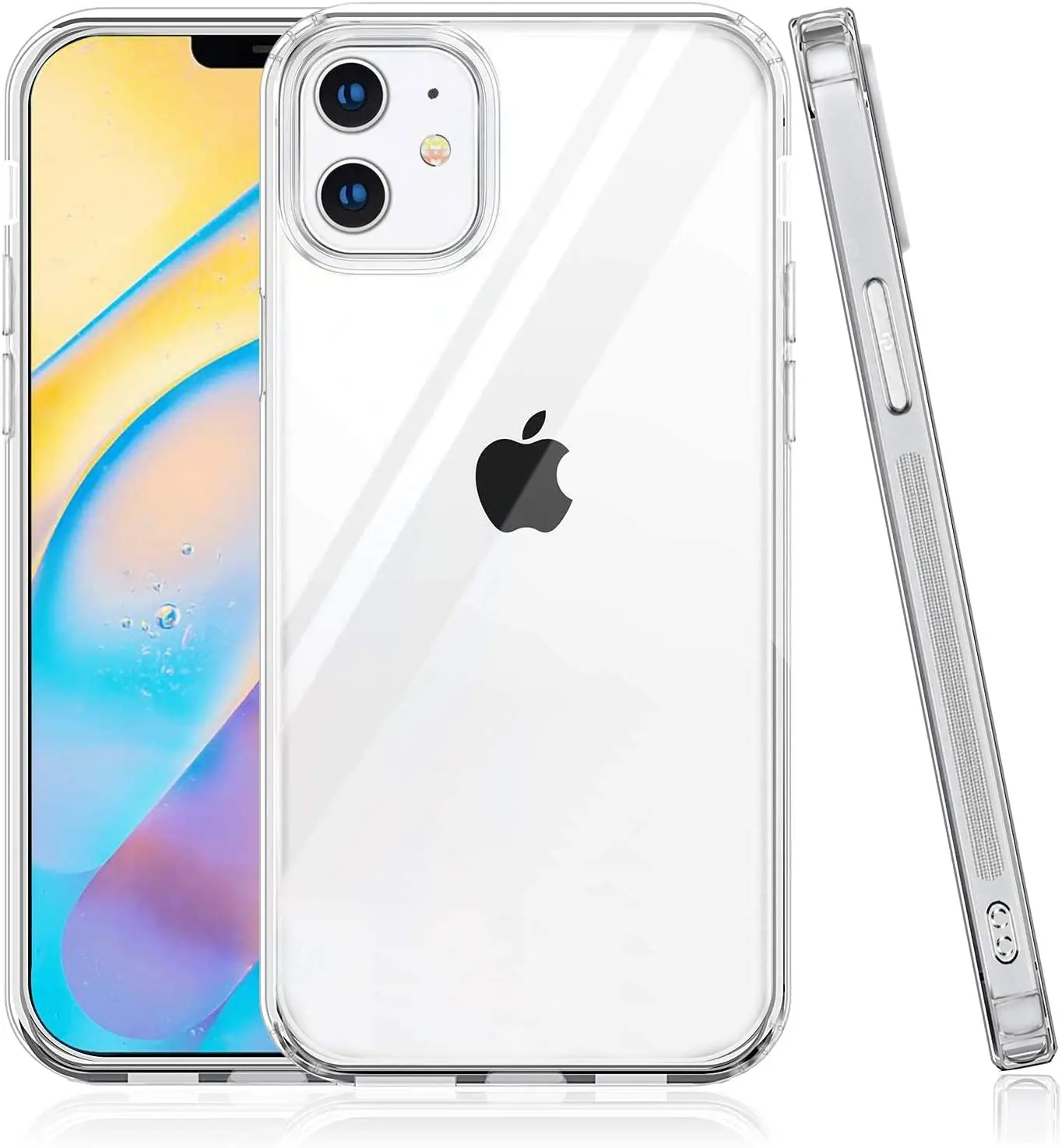 
Для Iphone 11 12 Pro Max Чехол прозрачный ТПУ прозрачный противоударный мобильный силиконовый чехол для Iphone 12 мини Чехол 