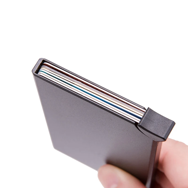 High Quality RFID Blocking Card Wallet Anti Scan Metal Card Holder