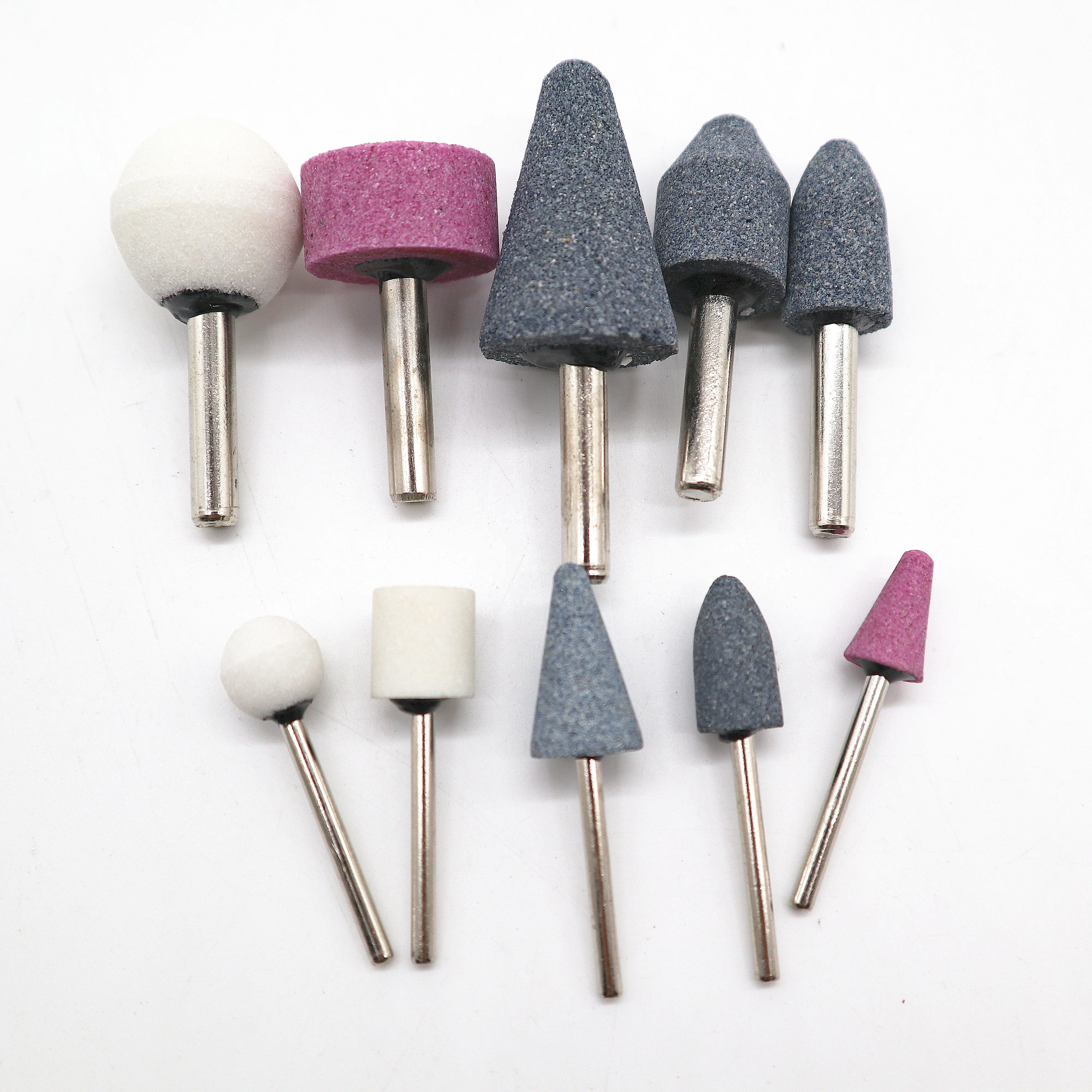 5PCS Mounted Points Grinding Stone Bit Set Abrasive Grinding Head for Drill Metal Polishing