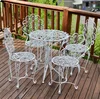 One table and four chairs (plum blossom white)