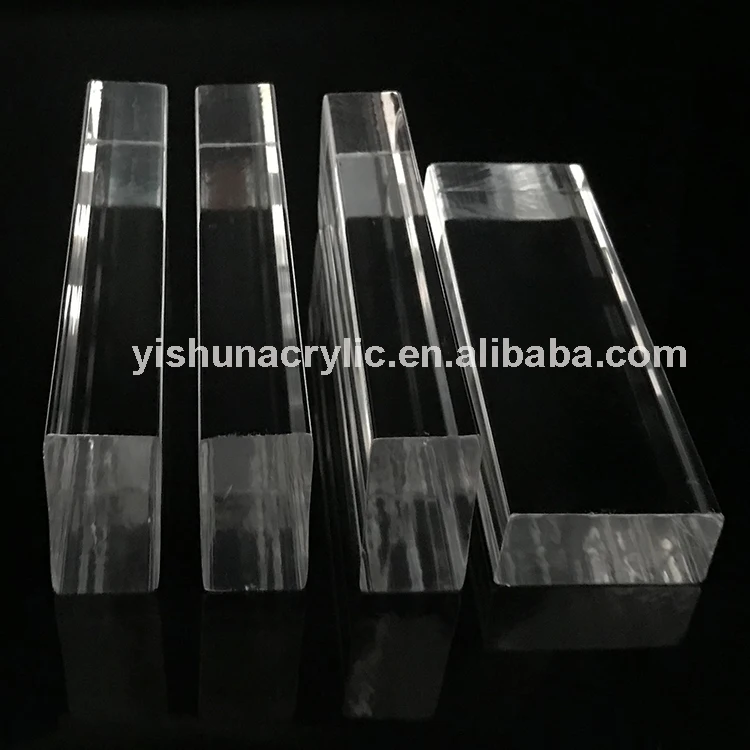 Yishun Custom Clear Color Rectangular PMMA Bar Plastic