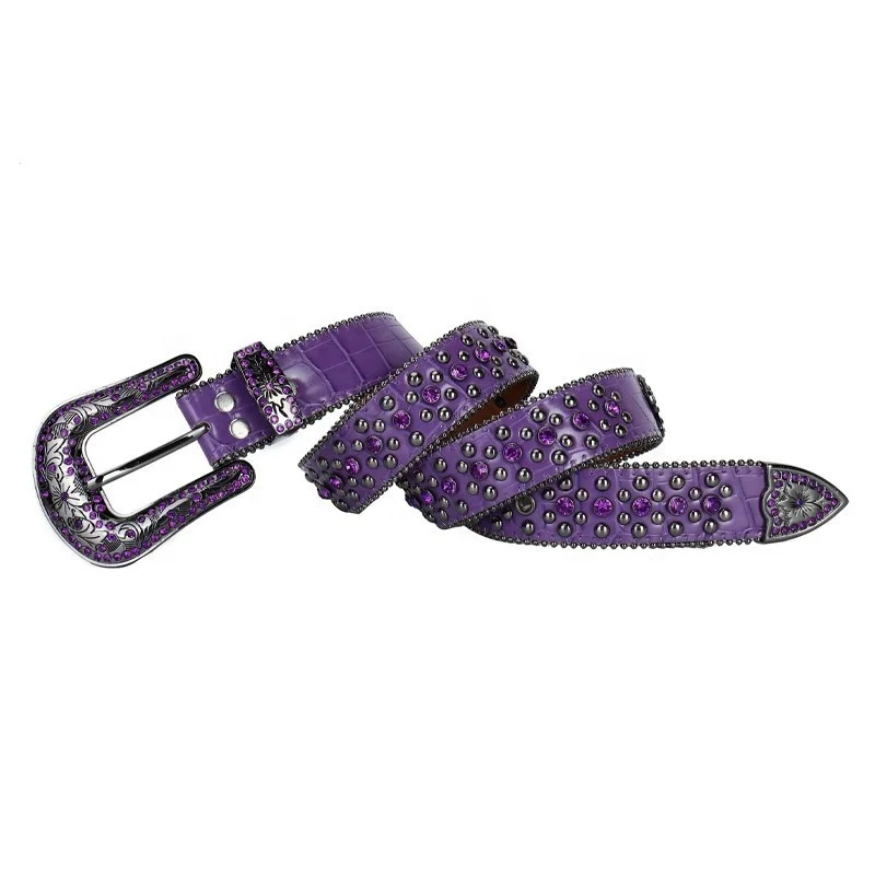 小物 HERMETIC Crystal Belt purple/black HERMETIC Crystal