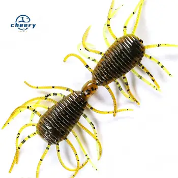 CHEERY Artificial Worm-Shaped Soft Lure Insect-Style Wacky Rig Bait for Bass Fishing 8-Piece Pack – Soft Lure – view 2