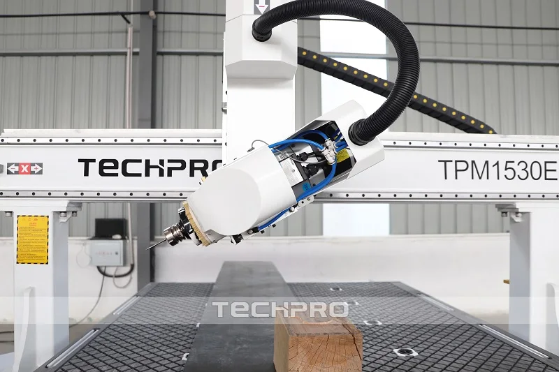1530 Wood CNC Router Automatic Tool Change 1325 4 Axis Swing Head ATC CNC Router for 3D Model