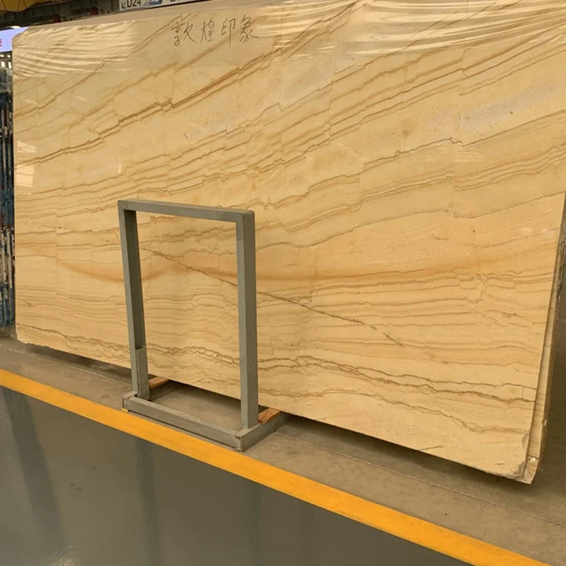 product wholesale natural cheap top quality best price china yellow polished golden flooring tile yellow home table marble-1