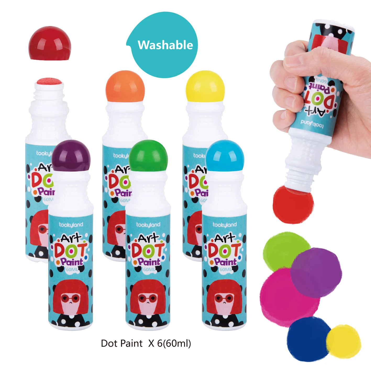 washable dot painting kids art drawing