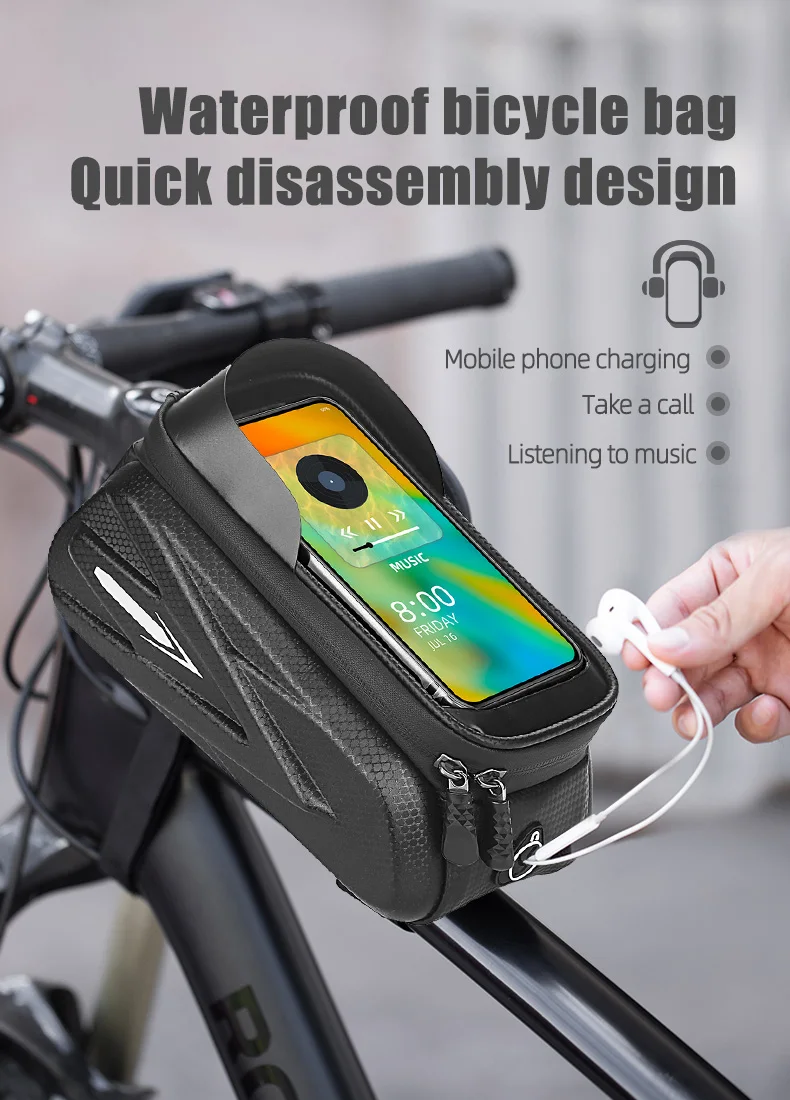 Rallex Bike Phone Front Frame Waterproof Bicycle Hot Sale Waterproof Cycling Bags Bike 