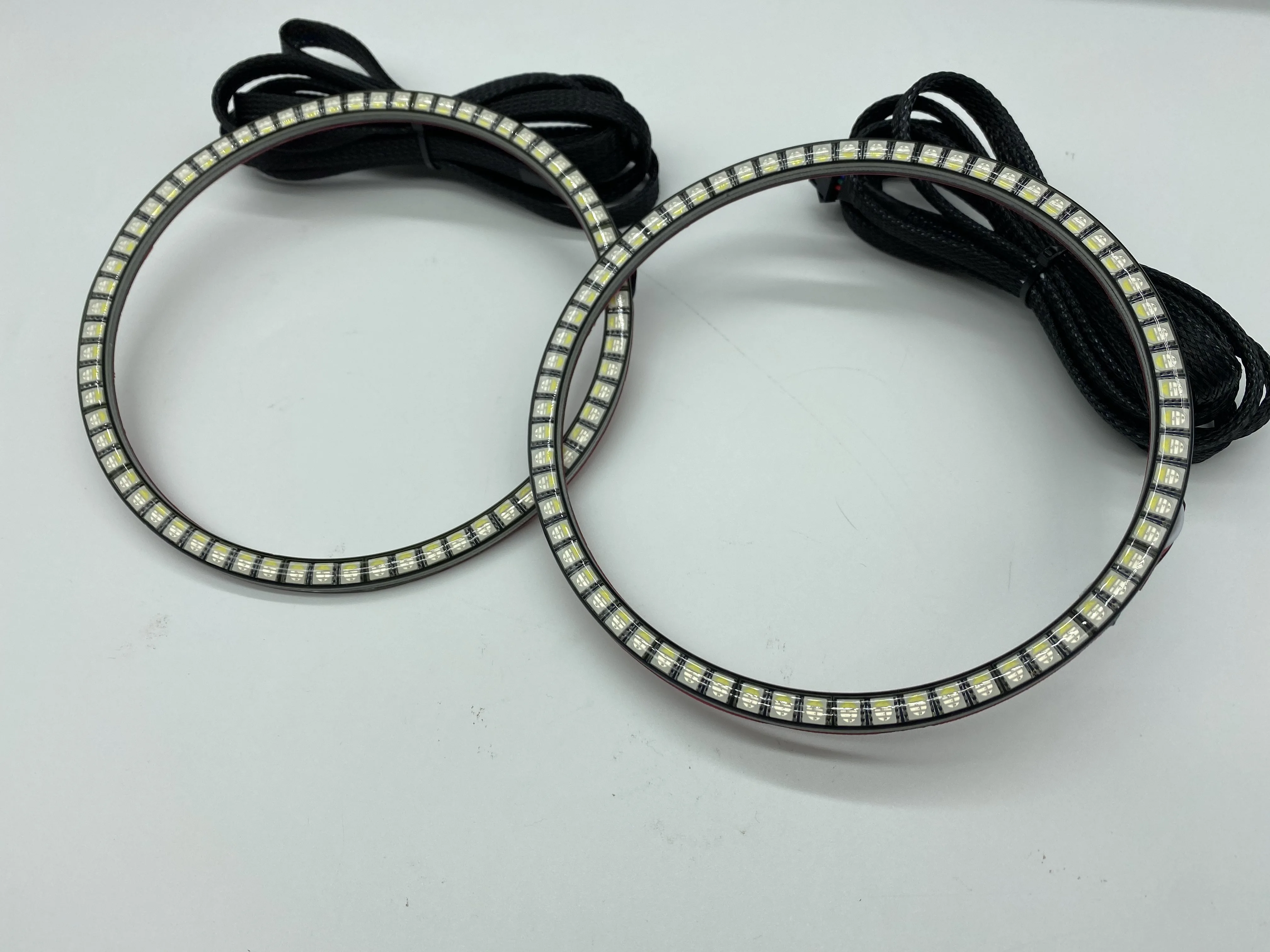 Automotived Modified Angel Eyes Daytime Running Lights LED Headlamp Car Headlights